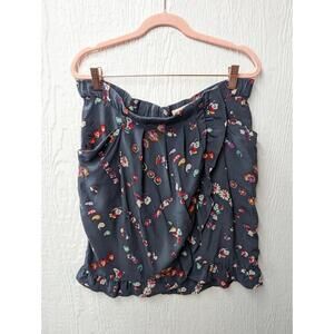 Rebecca Taylor 100% Silk Floral Skirt Size Medium